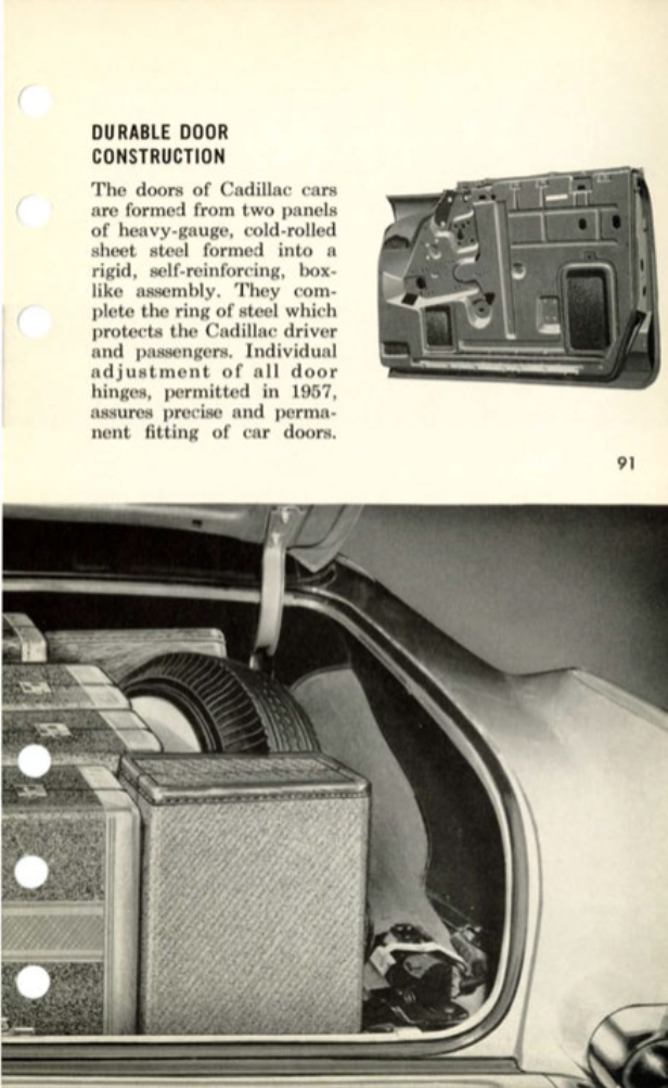 1957 Cadillac Salesmans Data Book Page 137